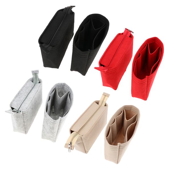 8 шт войлок молния сумки вставить кошелек косметическая организатор, Black;red
8 шт войлок молния сумки вставить кошелек косметическая организатор, Black;red