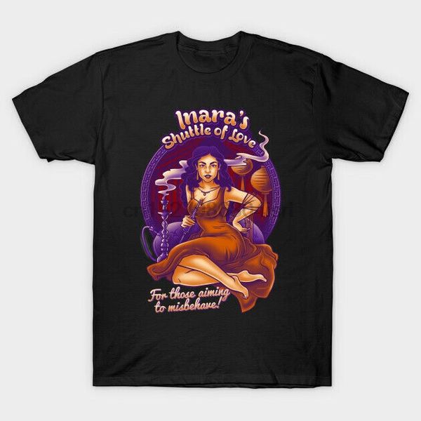 inaras shuttle of love for those aiming to misbehave firefly black t-shirt