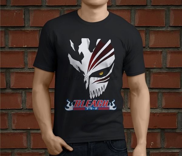 bleach kurosaki hollow anime manga men black t-shirt size s-3xl