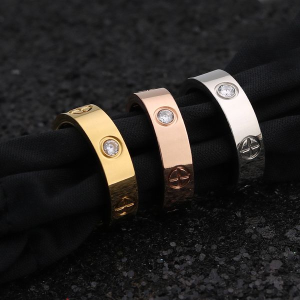 fashion cross screw zircon titanium steel ring men's accessories rose gold crystal wedding stainless steel ring women jewelry, Golden;silver
fashion cross screw zircon titanium steel ring men's accessories rose gold crystal wedding stainless steel ring women jewelry, Golden;silver