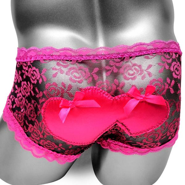 underpants mesh wetlook see through sissy men boxer panties lingerie underwear lace ruffles heart back male shorts boxers, Black;white
underpants mesh wetlook see through sissy men boxer panties lingerie underwear lace ruffles heart back male shorts boxers, Black;white