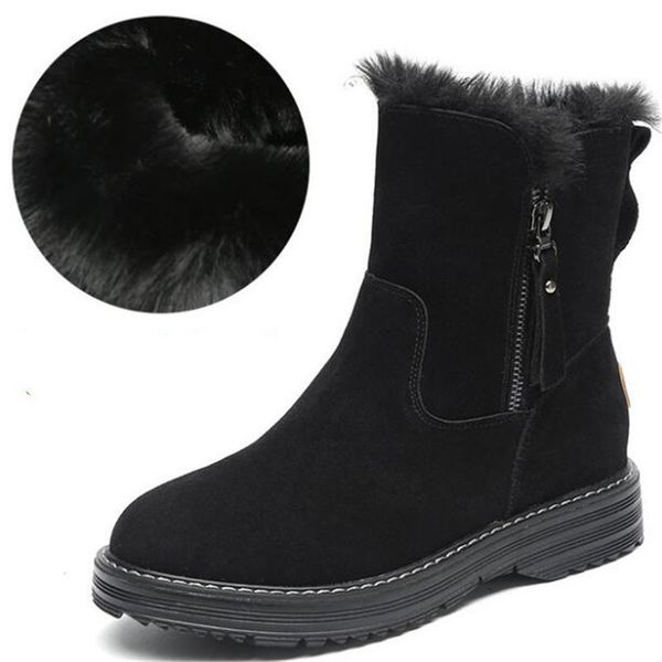 soft scrub cowhide warm snow boots women leather shoes fashion wild comfort warm winter boots plus size women shoes, Black
soft scrub cowhide warm snow boots women leather shoes fashion wild comfort warm winter boots plus size women shoes, Black