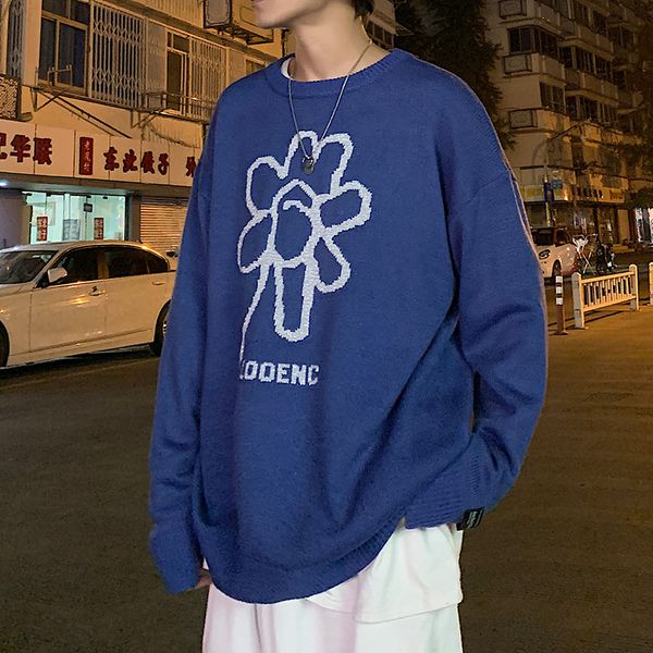 men's sweaters autumn ins hong kong style knit sweater male korean version of the wild loose couple round neck outer, White;black
men's sweaters autumn ins hong kong style knit sweater male korean version of the wild loose couple round neck outer, White;black