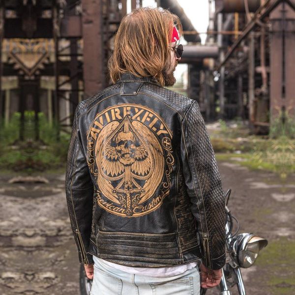 2020 vintage black men skulls pattern biker's leather jacket large size xxxl genuine cowhide autumn slim fit motorcycle coat
2020 vintage black men skulls pattern biker's leather jacket large size xxxl genuine cowhide autumn slim fit motorcycle coat