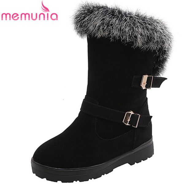 memunia 2020 winter snow boots buckle flock round toe ankle boots female thick fur warm comfortable casual shoes ladies, Black
memunia 2020 winter snow boots buckle flock round toe ankle boots female thick fur warm comfortable casual shoes ladies, Black