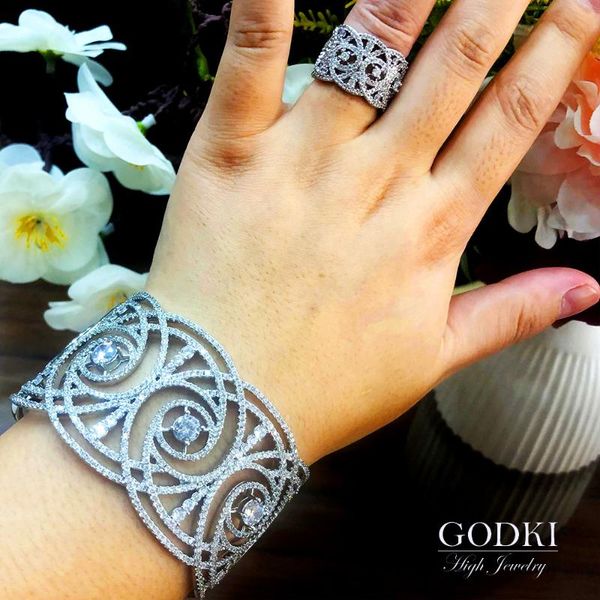 godki модные luxury crossover себе браслет манжета кольцо наборы комплект ювелирных изделий для женщин свадебный фианитами дубай партии брас, Silver
godki модные luxury crossover себе браслет манжета кольцо наборы комплект ювелирных изделий для женщин свадебный фианитами дубай партии брас, Silver