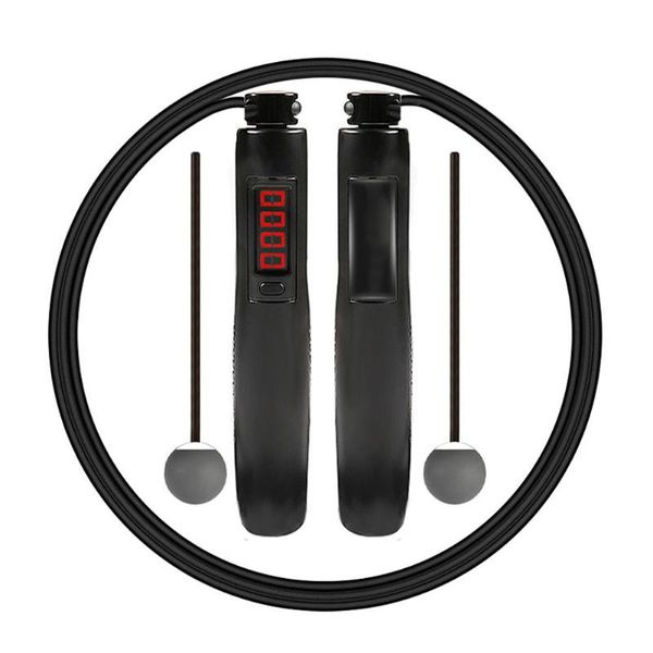 2-in-1 smart jump rope fitness sport skipping ropes speed weighted anti-slip hand grip lcd screen showing counting skip training
2-in-1 smart jump rope fitness sport skipping ropes speed weighted anti-slip hand grip lcd screen showing counting skip training