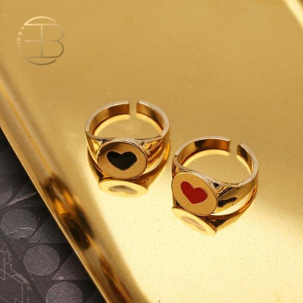 cluster rings fashion gold color black red dripping heart love for women friend adjustable finger ring birthday gift, Golden;silver
cluster rings fashion gold color black red dripping heart love for women friend adjustable finger ring birthday gift, Golden;silver
