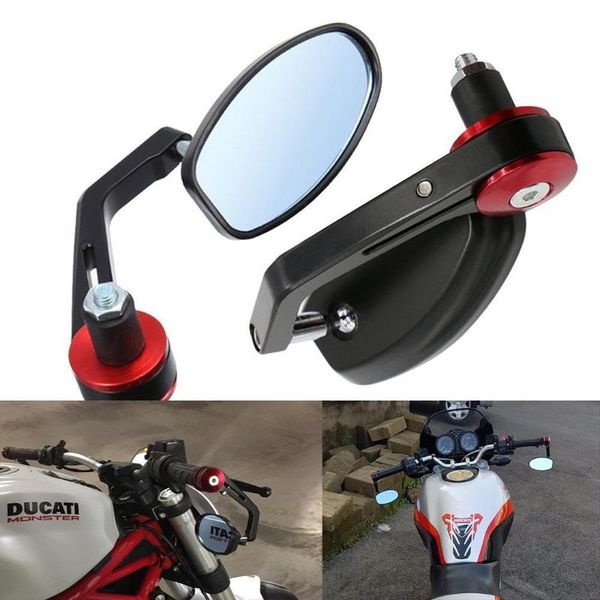 1 pair universal motorcycle rear view black handle bar end side rearview mirrors aluminum blue glass
1 pair universal motorcycle rear view black handle bar end side rearview mirrors aluminum blue glass