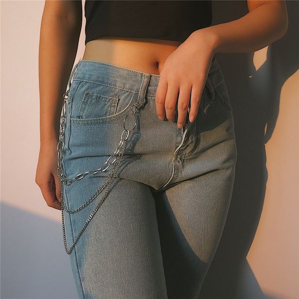 keychains punk hip hop belt key chain trendy single three layer waist pants long metal jeans clothing accessories jewelry for women, Silver
keychains punk hip hop belt key chain trendy single three layer waist pants long metal jeans clothing accessories jewelry for women, Silver