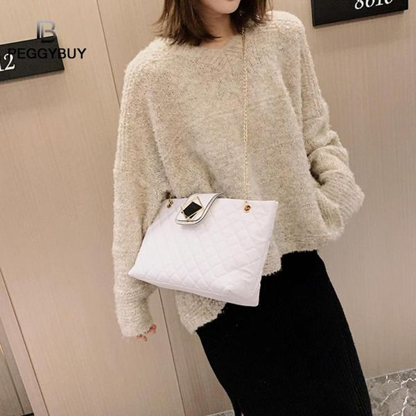 simple pu leather women shoulder bag pure color tote travel chain handbag patchwork messenger bags for women dropshipping
simple pu leather women shoulder bag pure color tote travel chain handbag patchwork messenger bags for women dropshipping