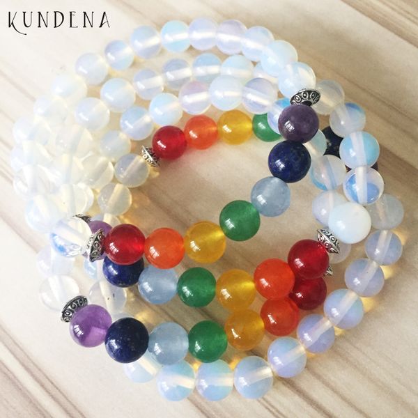 tennis womens 7chakras white opal bracelet meditation beaded 7 chakra balancing birthday gift for her, Golden;silver
tennis womens 7chakras white opal bracelet meditation beaded 7 chakra balancing birthday gift for her, Golden;silver