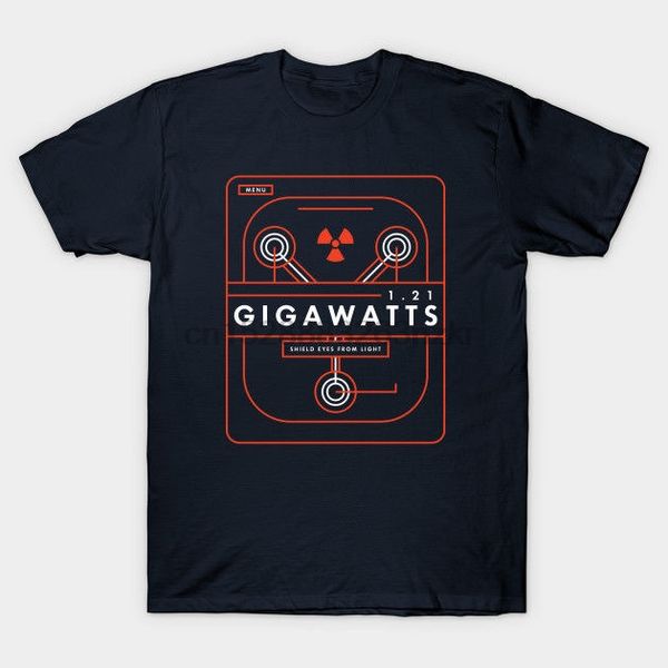 back to the future gigawatts black t-shirt tees clothing summer short sleeves cotton fashion
back to the future gigawatts black t-shirt tees clothing summer short sleeves cotton fashion