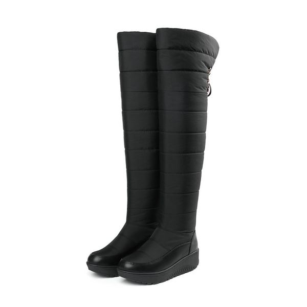 boots waterproof over the knee high women snow shoes wedges heels platform winter for, Black
boots waterproof over the knee high women snow shoes wedges heels platform winter for, Black