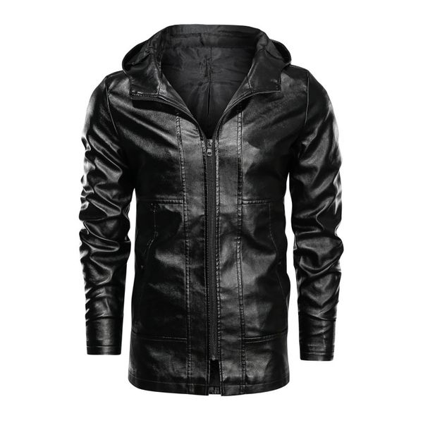 men's jackets mens autumn england style cuff zipper pu leather black coats casual slim fit hooded male plus size, Black;brown
men's jackets mens autumn england style cuff zipper pu leather black coats casual slim fit hooded male plus size, Black;brown