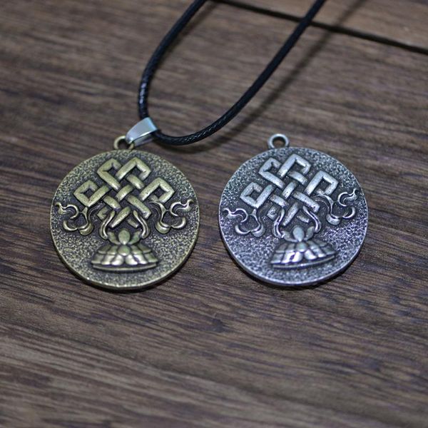 pendant necklaces langhong 1pcs 3d tibet necklace lotus and traditional chinese knot talisman jewelry, Silver
pendant necklaces langhong 1pcs 3d tibet necklace lotus and traditional chinese knot talisman jewelry, Silver