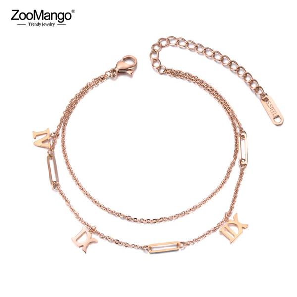 charm bracelets zoomango double layers vintage roman numeral bracelet jewelry rose gold titanium steel chain link women's zb19050, Golden;silver
charm bracelets zoomango double layers vintage roman numeral bracelet jewelry rose gold titanium steel chain link women's zb19050, Golden;silver