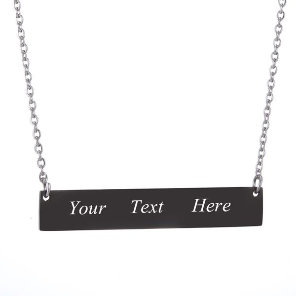 personalized engraved name in 316 stainless steel id bar necklace custom made with any word letters nameplate necklace jewelry, Silver
personalized engraved name in 316 stainless steel id bar necklace custom made with any word letters nameplate necklace jewelry, Silver