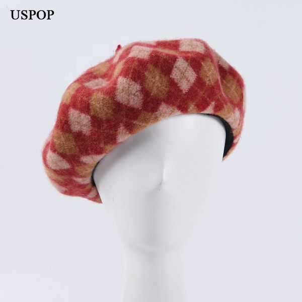 berets uspop 2021 thick winter wool hats women adjustable female plaid beret vintage painter, Blue;gray
berets uspop 2021 thick winter wool hats women adjustable female plaid beret vintage painter, Blue;gray