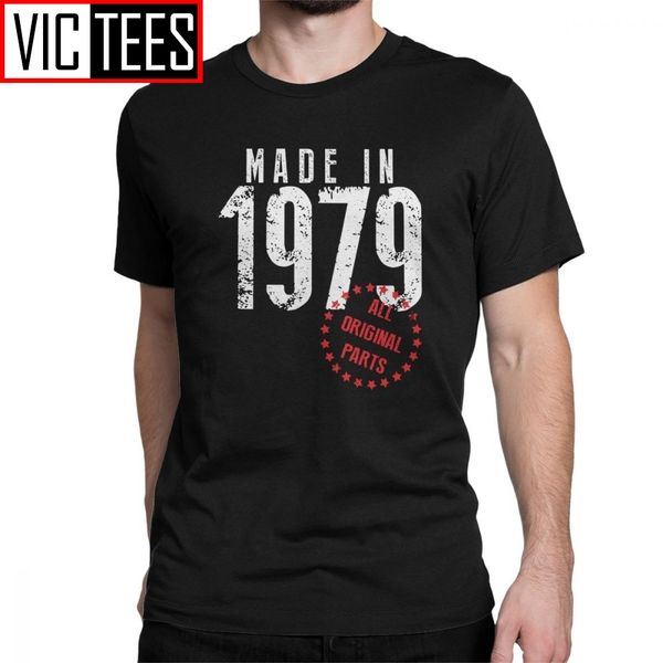 men t shirts made in 1979 vintage noveltyd 40th birthday gifts tees cotton black t-shirt plus size
men t shirts made in 1979 vintage noveltyd 40th birthday gifts tees cotton black t-shirt plus size