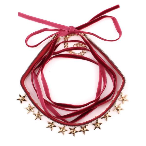 chokers gold color star metal pendant necklace for women florosy brand jewelry chunky multi layers rope chain, Golden;silver
chokers gold color star metal pendant necklace for women florosy brand jewelry chunky multi layers rope chain, Golden;silver