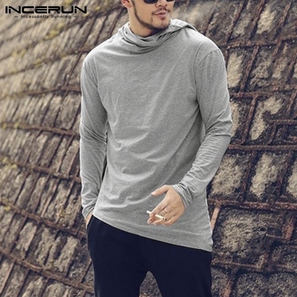 incerun fashion men pure color long sleeve hooded pullover comfort joker slim fitness mens t-shirt streetwear hoodie 7, White;black
incerun fashion men pure color long sleeve hooded pullover comfort joker slim fitness mens t-shirt streetwear hoodie 7, White;black