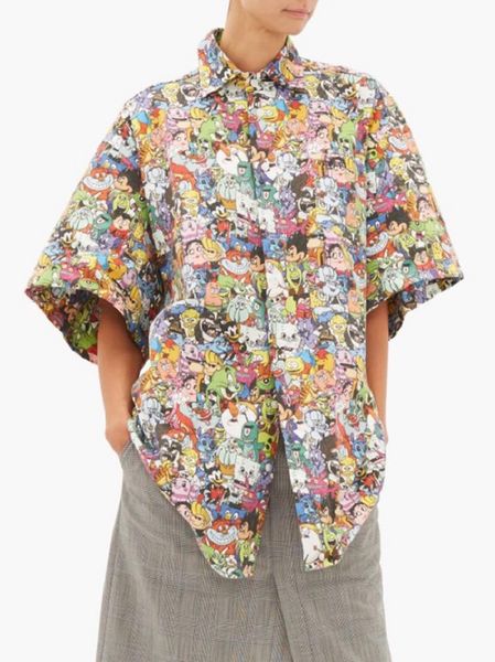 2020 spring autumn fashion luxury paris vetements all over cartoon print men women short sleeve casual shirt, White;black
2020 spring autumn fashion luxury paris vetements all over cartoon print men women short sleeve casual shirt, White;black