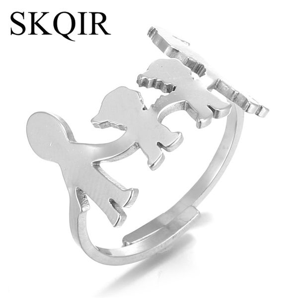 cluster rings love mom dad little boys figure for women cute silver color stainless steel family engagement aros ring party gift brincos, Golden;silver
cluster rings love mom dad little boys figure for women cute silver color stainless steel family engagement aros ring party gift brincos, Golden;silver
