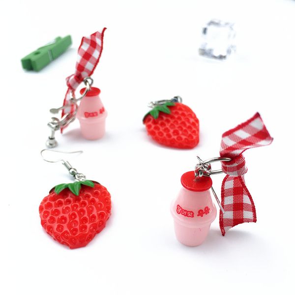 dangle & chandelier cartoon milk strawberry pink drop earring resin lovely cute earrings for women girl funny party jewelry gift, Silver
dangle & chandelier cartoon milk strawberry pink drop earring resin lovely cute earrings for women girl funny party jewelry gift, Silver