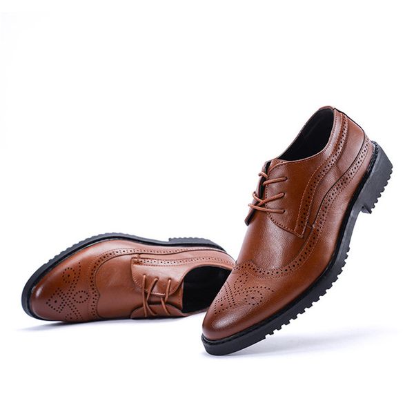 new 2020 men dress shoes formal wedding genuine leather shoes retro brogue business office men's flats oxfords for male, Black
new 2020 men dress shoes formal wedding genuine leather shoes retro brogue business office men's flats oxfords for male, Black