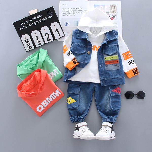children's boys and girls clothes baby suit high-quality cartoon spring autumn three-piece coat + sweater pants, White
children's boys and girls clothes baby suit high-quality cartoon spring autumn three-piece coat + sweater pants, White