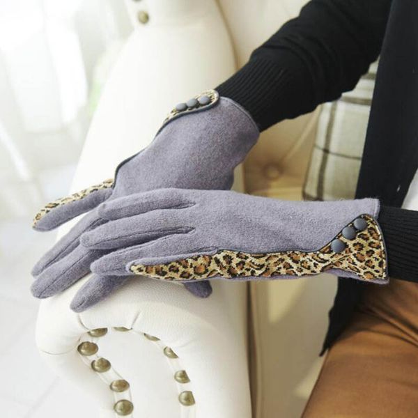 five fingers gloves winter women warm cashmere full finger retro leopard fashion wool knit touch screen driving mittens glove d20, Blue;gray
five fingers gloves winter women warm cashmere full finger retro leopard fashion wool knit touch screen driving mittens glove d20, Blue;gray