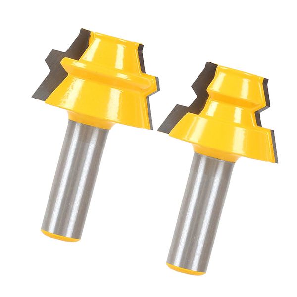 2pcs 22.5 degree lock miter router bit with 1/2 inch shank woodworking milling cutter tool
2pcs 22.5 degree lock miter router bit with 1/2 inch shank woodworking milling cutter tool