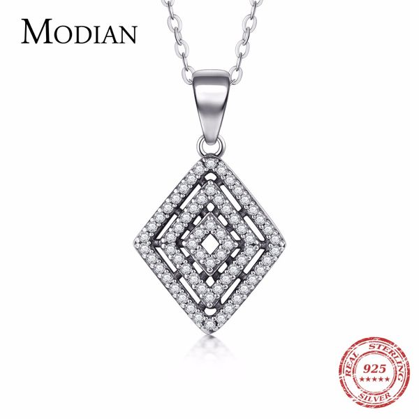 modian 2019 new design 925 sterling silver rhombus clear cz pendant classic spider webs necklace for women gothic jewelry, Black
modian 2019 new design 925 sterling silver rhombus clear cz pendant classic spider webs necklace for women gothic jewelry, Black
