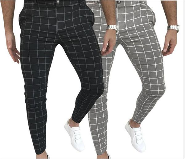 dropshipping casual mens designer skinny sports style trousers plaid printed mid waist pencil pants autumn male clothing, Black
dropshipping casual mens designer skinny sports style trousers plaid printed mid waist pencil pants autumn male clothing, Black