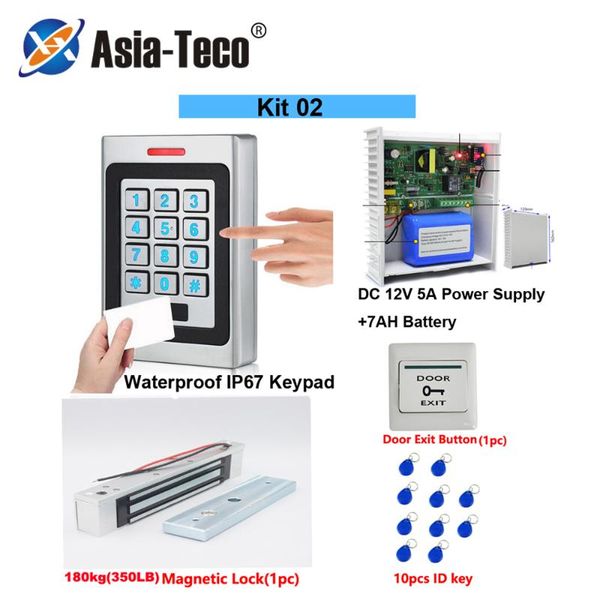 rfid wapterproof card ketpad access control system sets dc12v 5a power supply w/ backup battery ac 100~240v 180kg magnetic lock
rfid wapterproof card ketpad access control system sets dc12v 5a power supply w/ backup battery ac 100~240v 180kg magnetic lock