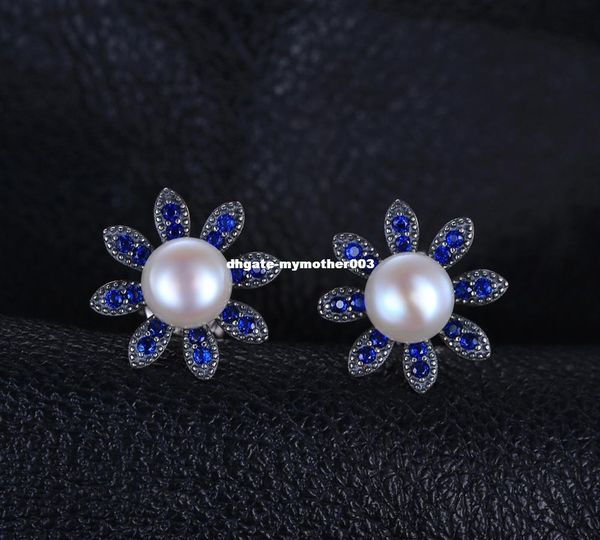 jewelrypalace flower 0.35ct created blue spinel cultured pearl studs earrings soild 925 sterling silver fine jewelry accessories, Golden;silver
jewelrypalace flower 0.35ct created blue spinel cultured pearl studs earrings soild 925 sterling silver fine jewelry accessories, Golden;silver
