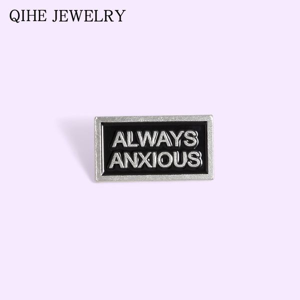 pins, brooches simple tag letters always anxious enamel pin buckle metal magnetic badge bag clothes for women men gifts, Gray
pins, brooches simple tag letters always anxious enamel pin buckle metal magnetic badge bag clothes for women men gifts, Gray