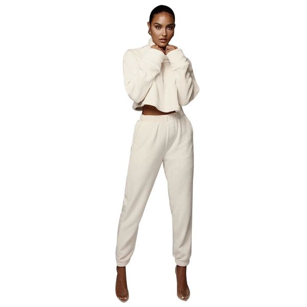 2019 new autumn and winter european and american sports suit explosion models plus velvet casual two-piece women, Gray
2019 new autumn and winter european and american sports suit explosion models plus velvet casual two-piece women, Gray