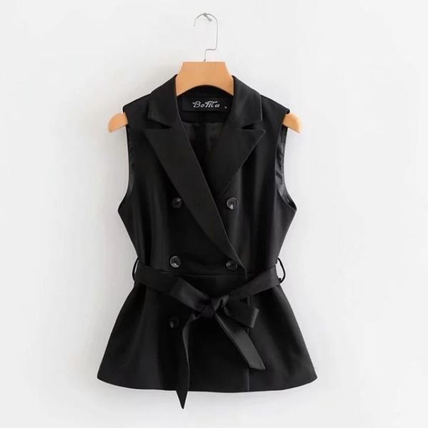 women's vests spring autumn sleeveless jacket suit women slim blazer vest coat waistcoat office lady black fashion elegant top, Black;white
women's vests spring autumn sleeveless jacket suit women slim blazer vest coat waistcoat office lady black fashion elegant top, Black;white