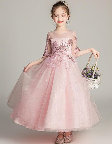 sequined embroidered applique half sleeve wedding girls dress elegant party princess birthday evening lady flower dress wgck2971, Red;yellow
sequined embroidered applique half sleeve wedding girls dress elegant party princess birthday evening lady flower dress wgck2971, Red;yellow