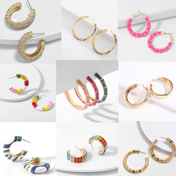 fashion multicolor big circle metal enamel hoop earring women simple geometry polygon huggie earring crystal charm party jewelry, Golden;silver
fashion multicolor big circle metal enamel hoop earring women simple geometry polygon huggie earring crystal charm party jewelry, Golden;silver