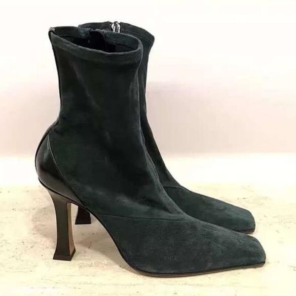 high heels shoes woman sock boots square toe ankle boots women pumps zipper botas mujer new bota feminina chaussures femme, Black
high heels shoes woman sock boots square toe ankle boots women pumps zipper botas mujer new bota feminina chaussures femme, Black