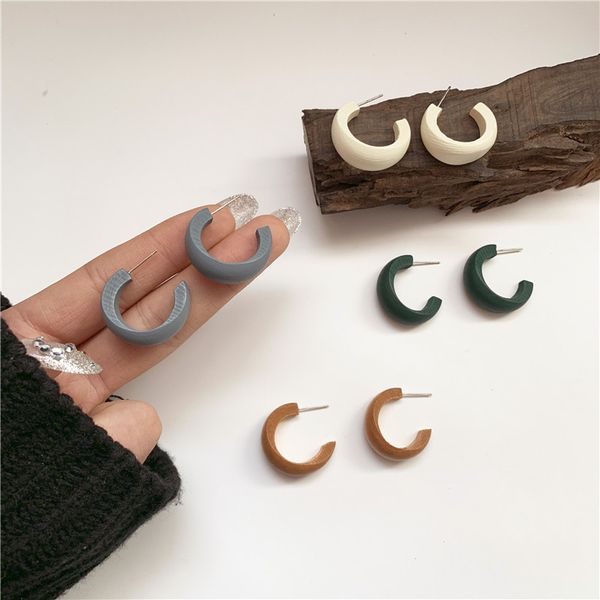 ujbox hypoallergenic post korean simple colored wood earrings women small geometric semicircle white brown green hoop earrings, Golden;silver
ujbox hypoallergenic post korean simple colored wood earrings women small geometric semicircle white brown green hoop earrings, Golden;silver