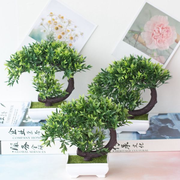 bonsai tree artificial plants green welcoming pine bonsai art fake plant craft supplies for home garden decorations with pot 1pc
bonsai tree artificial plants green welcoming pine bonsai art fake plant craft supplies for home garden decorations with pot 1pc