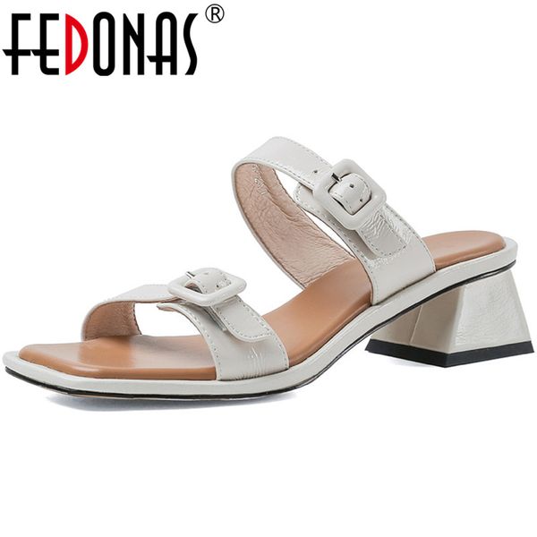 fedonas genuine leather woman slippers concise high heels sandals for walking at home casual house shoes woman heels, Black
fedonas genuine leather woman slippers concise high heels sandals for walking at home casual house shoes woman heels, Black