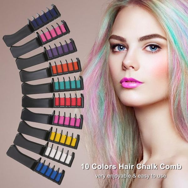hair brushes 10 colors chalk comb dye temporary color stick non-toxic salon diy dyeing tool, Silver
hair brushes 10 colors chalk comb dye temporary color stick non-toxic salon diy dyeing tool, Silver
