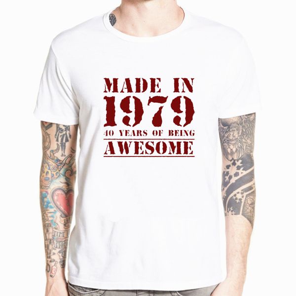 brand new summer men made in 1979 40 years of being awesome men's 40th birthday t-shirt gifts
brand new summer men made in 1979 40 years of being awesome men's 40th birthday t-shirt gifts