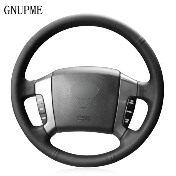 diy hand-stitched black artificial leather anti-slip car steering wheel cover for kia sorento 2004 2005 2006 2007 2008
diy hand-stitched black artificial leather anti-slip car steering wheel cover for kia sorento 2004 2005 2006 2007 2008