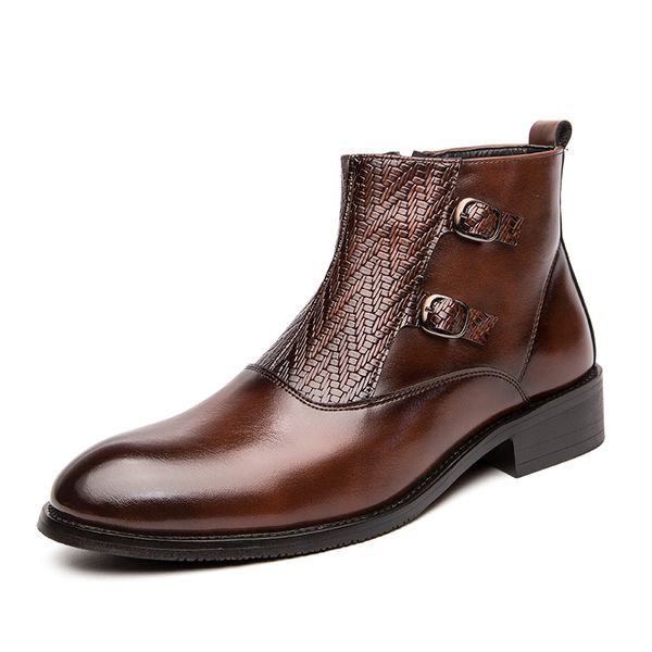 british style mens fashion party nightclub dress ankle boots genuine leather shoes youth gentleman short boot spring autumn bota, Black
british style mens fashion party nightclub dress ankle boots genuine leather shoes youth gentleman short boot spring autumn bota, Black